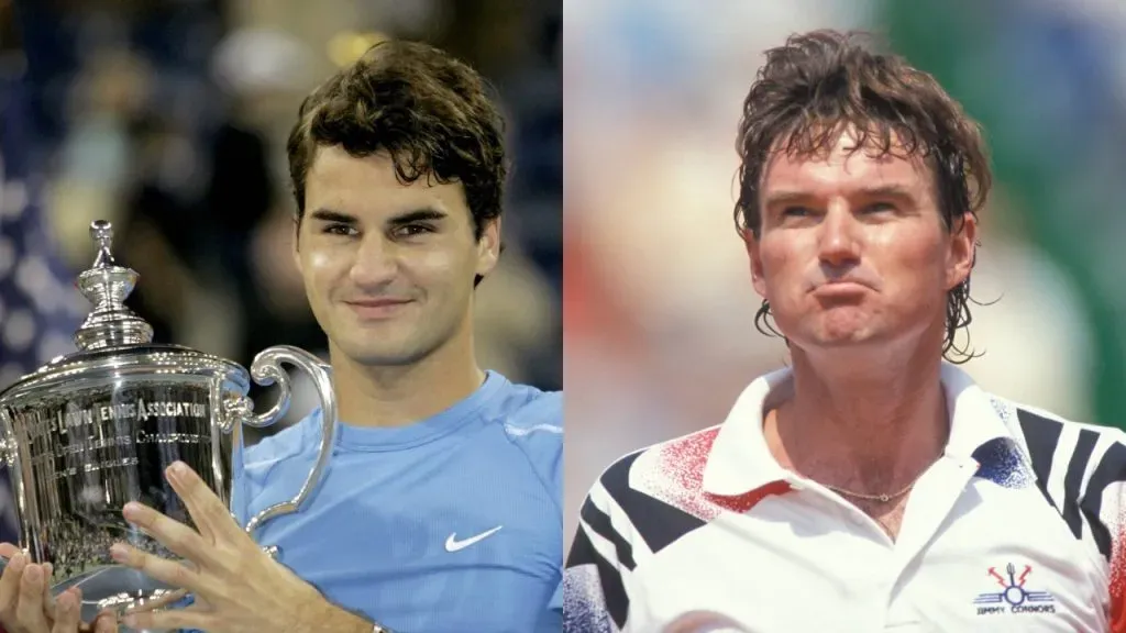 Roger Federer y Jimmy Connors, los favoritos de Roddick (IMAGO).