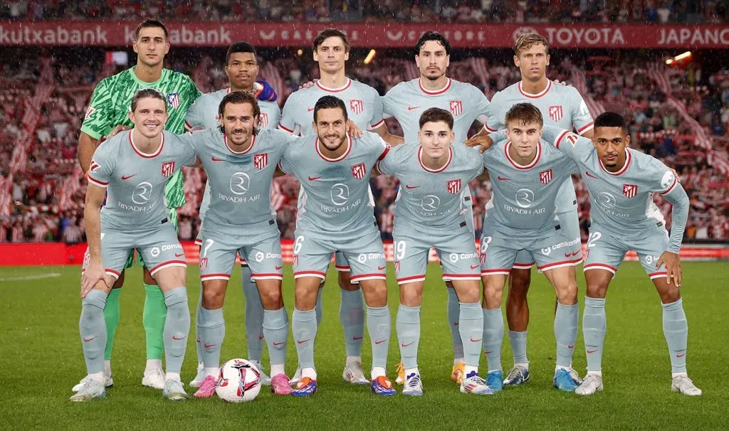 El once inicial del Atleti para jugar contra Athletic Bilbao. (Foto: @Atleti).