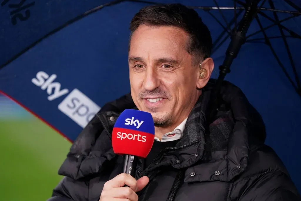 Gary Neville, leyenda de Manchester United y actual analista de Sky Sports (IMAGO)