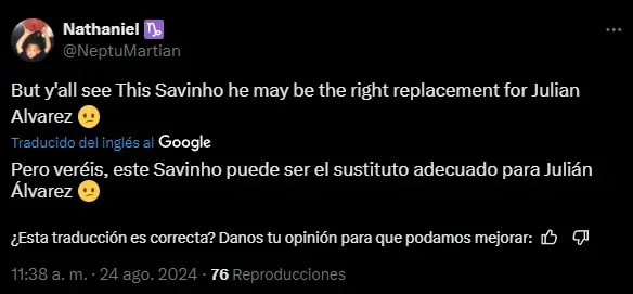 Muchos hinchas de Manchester City tildaron a Savinho como reemplazo de Julián Álvarez (X)