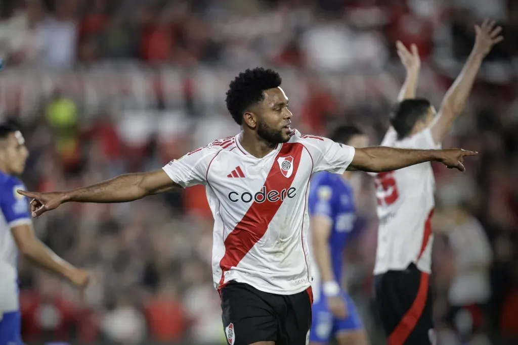 Miguel Borja, el goleador de River. (Foto: IMAGO/Fotobaires).
