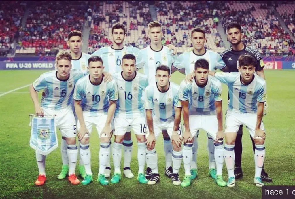 Santiago Colombatto (15), en el Mundial Sub 20.