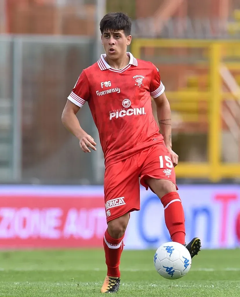 Santiago Colombatto en su paso por Peruggia.