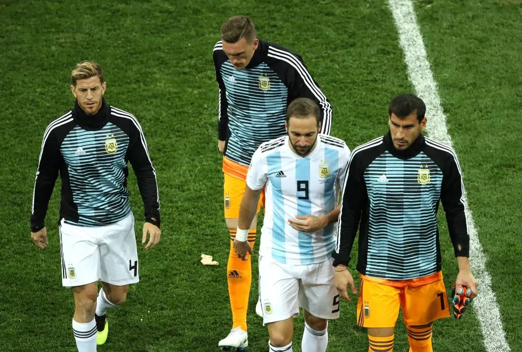 Ansaldi no pudo sumar minutos en Rusia 2018, donde Argentina fue eliminada en octavos (Getty)