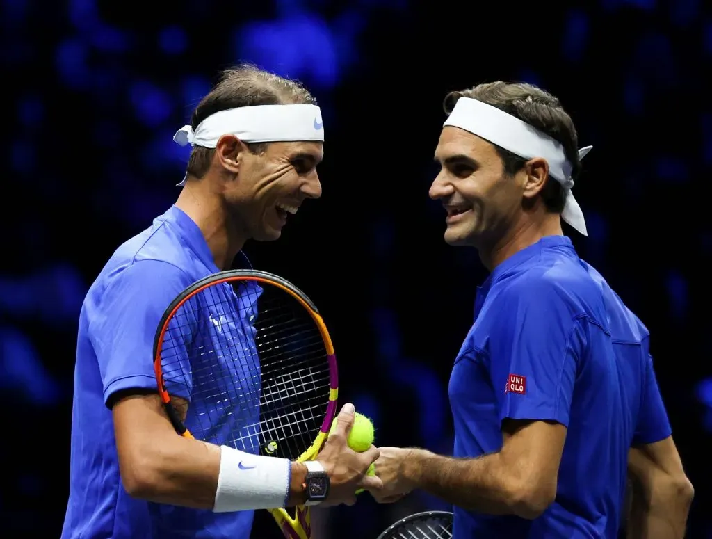 Rafa y Roger, juntos en la Laver Cup 2022. (Foto: IMAGO).