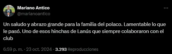 Fuente: X @marianoantico