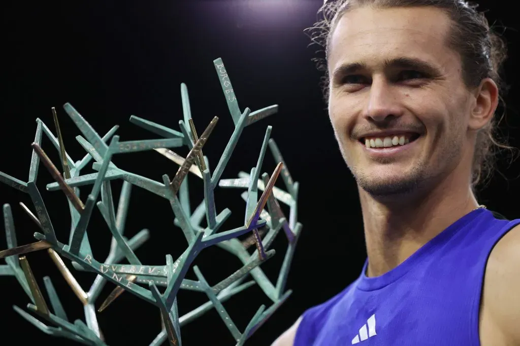 Alexander Zverev fue campeón del Masters de París el fin de semana.