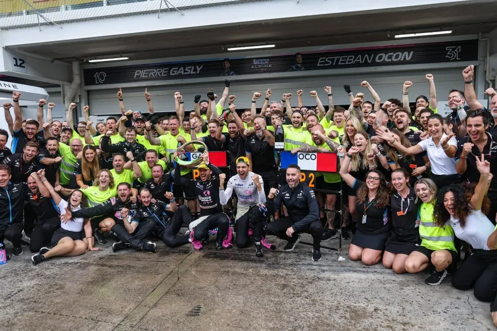 Alpine viene de un doble podio en Interlagos, un resultado inesperado pero clave para sus ganancias. IMAGO