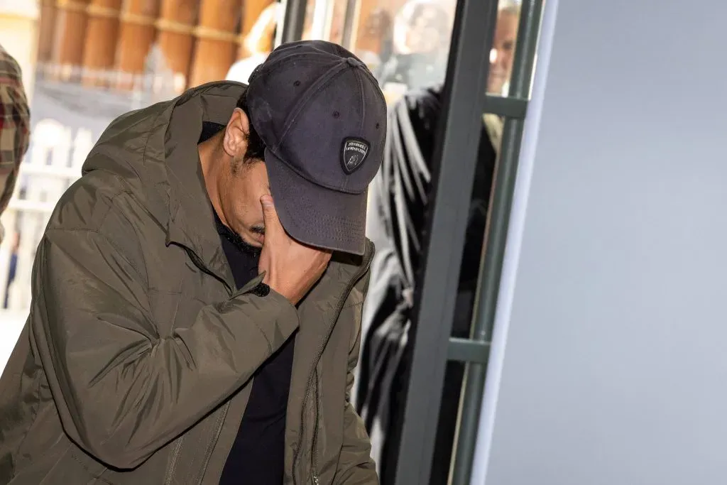 Ben Yedder llega al Palacio de Justicia de Niza para ser juzgado por agresión sexual en estado de ebriedad. (IMAGO / ABACAPRESS)