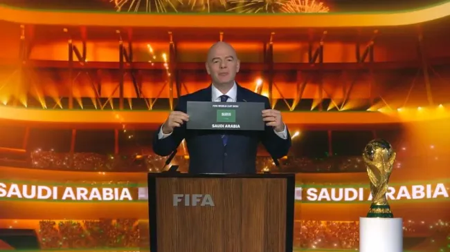 Gianni Infantino, Presidente de FIFA, confirmó a Arabia para el Mundial 2034.