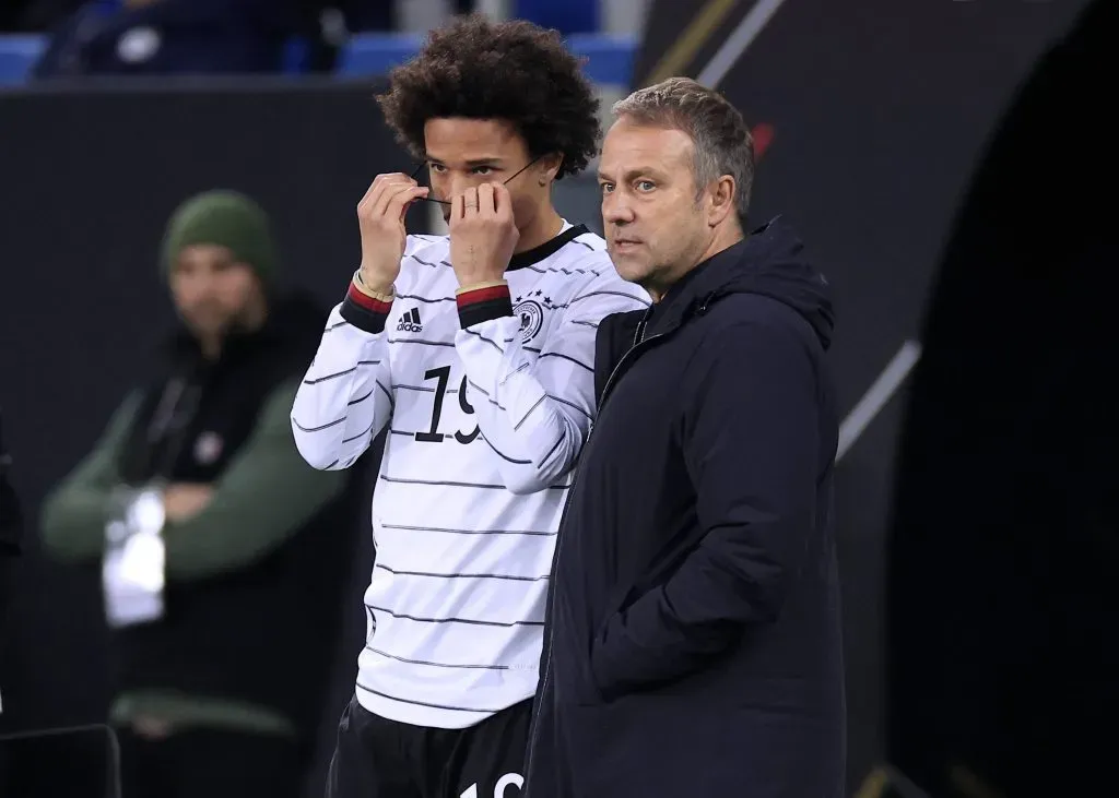 Flick también entrenó a Leroy Sané en la Selección de Alemania. IMAGO