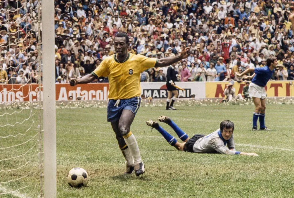 El inolvidable Pelé en el Mundial de 1970.