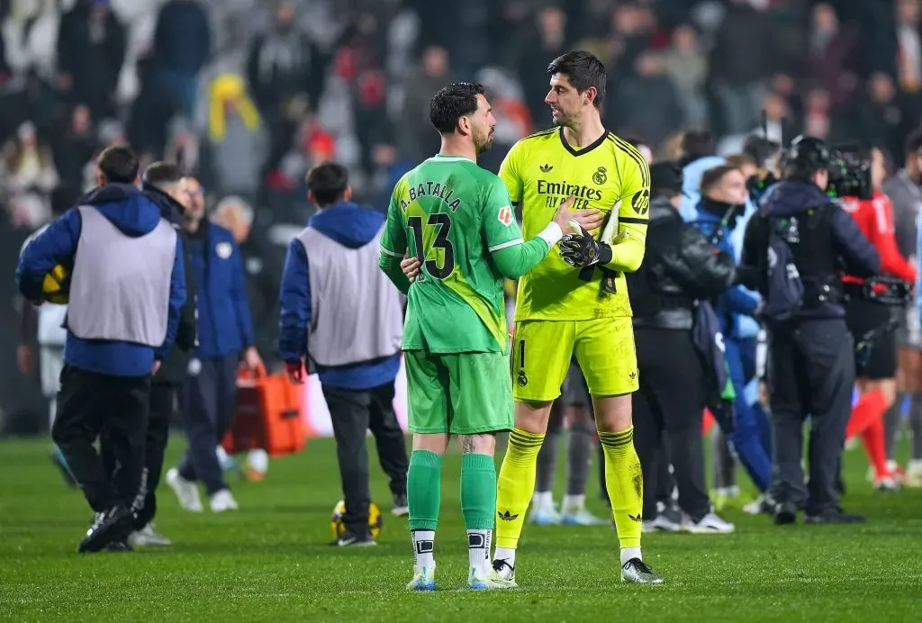 Batalla y Courtois. (Foto: Getty).