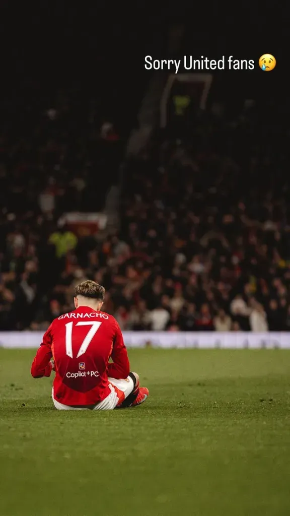 La historia de Garnacho para los fans del United