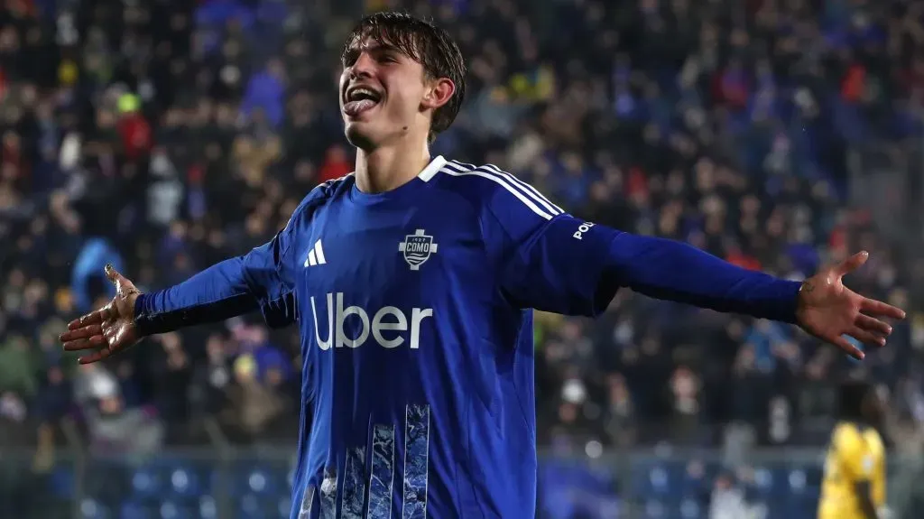 Nico Paz, de enorme presente en Como.