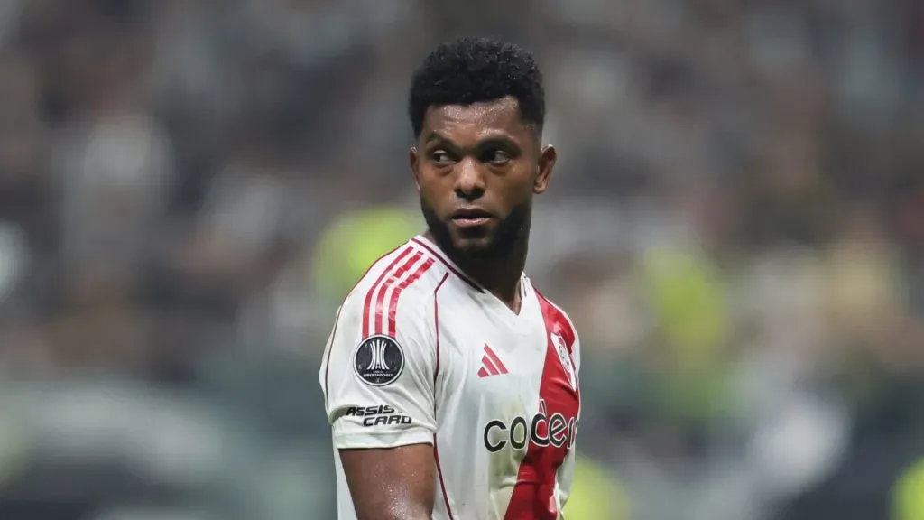 Miguel Borja, delantero de River Plate.