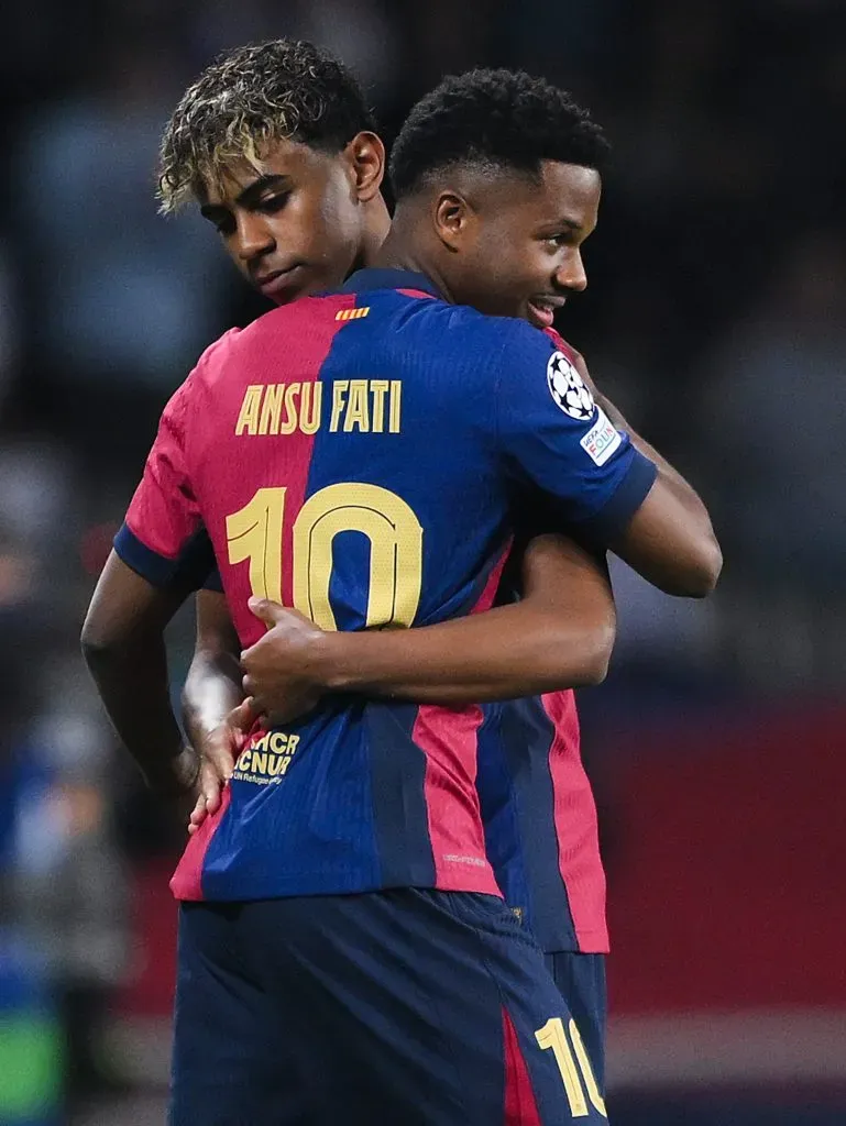 Ansu Fati reemplazó a Lamine Yamal en los minutos finales del partido ante Borussia Dortmund.