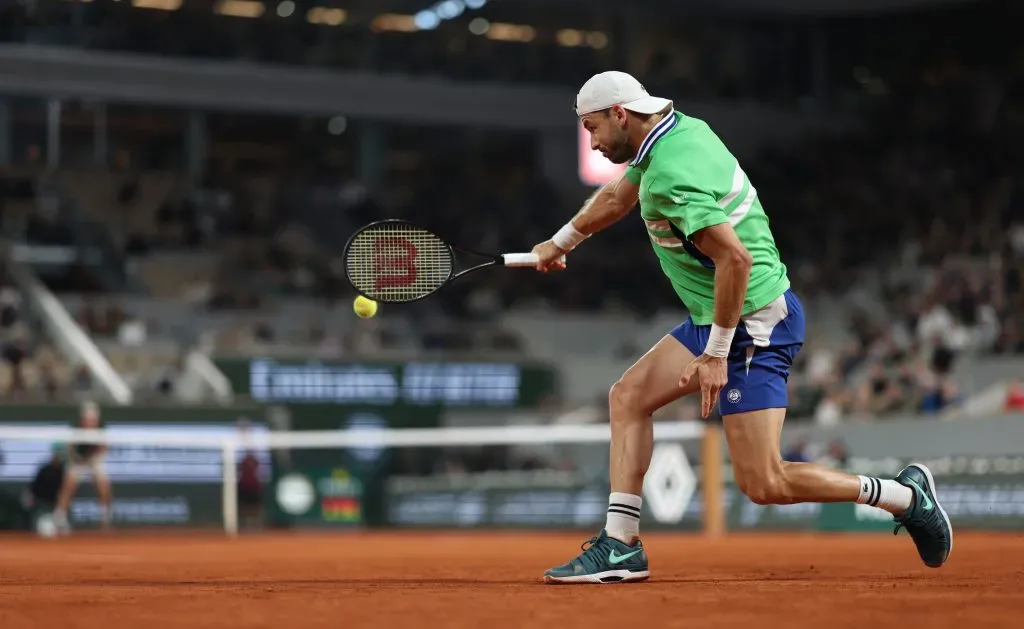 Dimitrov y su inconfundible revés a una mano. (Foto: Getty).