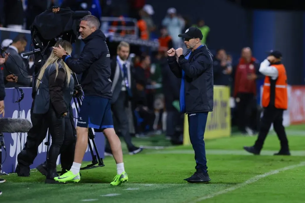 Rabanal celebra la victoria de Independiente del Valle ante Universitario. (Foto: Getty).