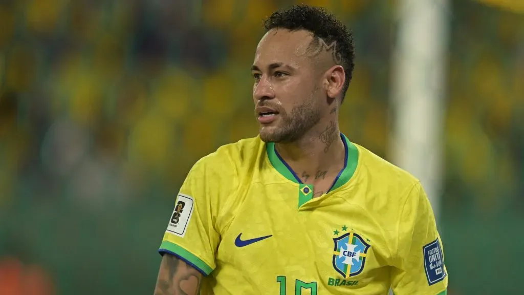 Neymar con la Selección de Brasil.