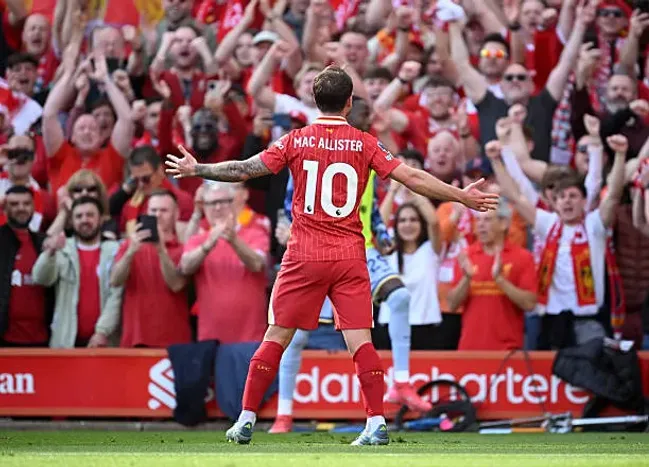 Alexis Mac Allister, el ’10’ del Liverpool campeón de la Premier League.