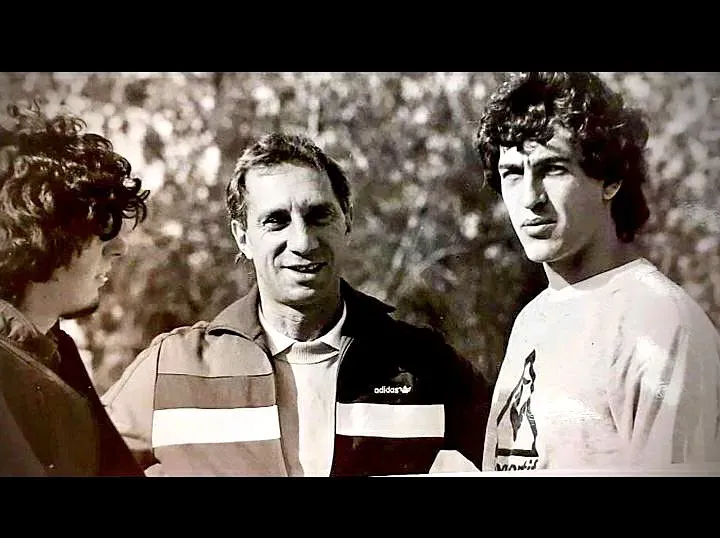 Bilardo y Dertycia en la Selección. Lo citó cuando tenía 20 años. Foto IG Dertygol