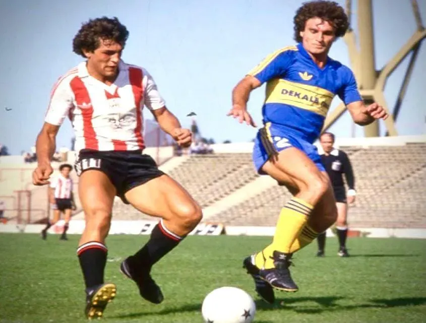 Dertycia en Instituto y Ruggeri en Boca. Foto Dertygol.