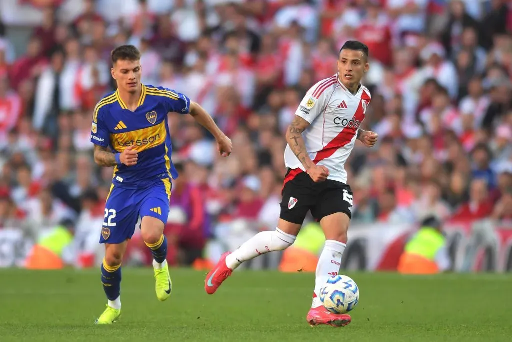 Kevin Castaño jugó un gran Superclásico. (Foto: Getty).