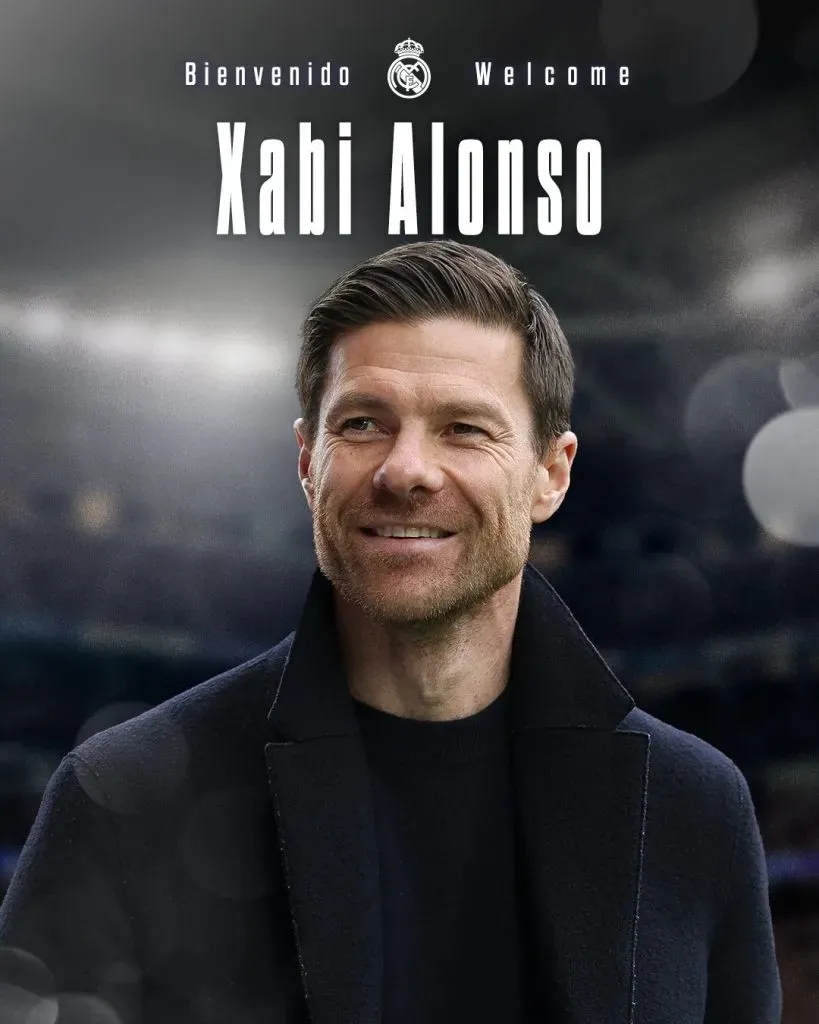 La publicación con la que el Real Madrid le dio la bienvenida a Xabi Alonso (@realmadrid).