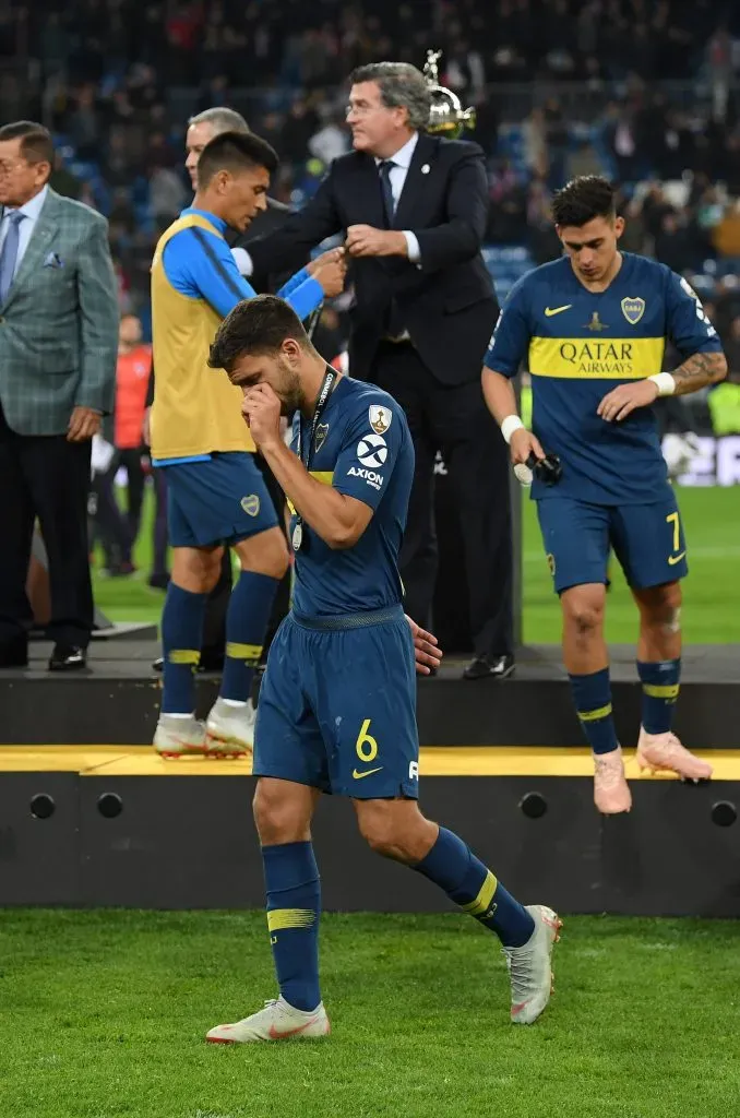 Lisandro Magallán tras perder la final de la Copa Libertadores con Boca. (Matthias Hangst/Getty Images)