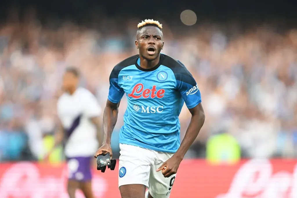 Victor Osimhen durante su estadía en Napoli. (Getty Images)