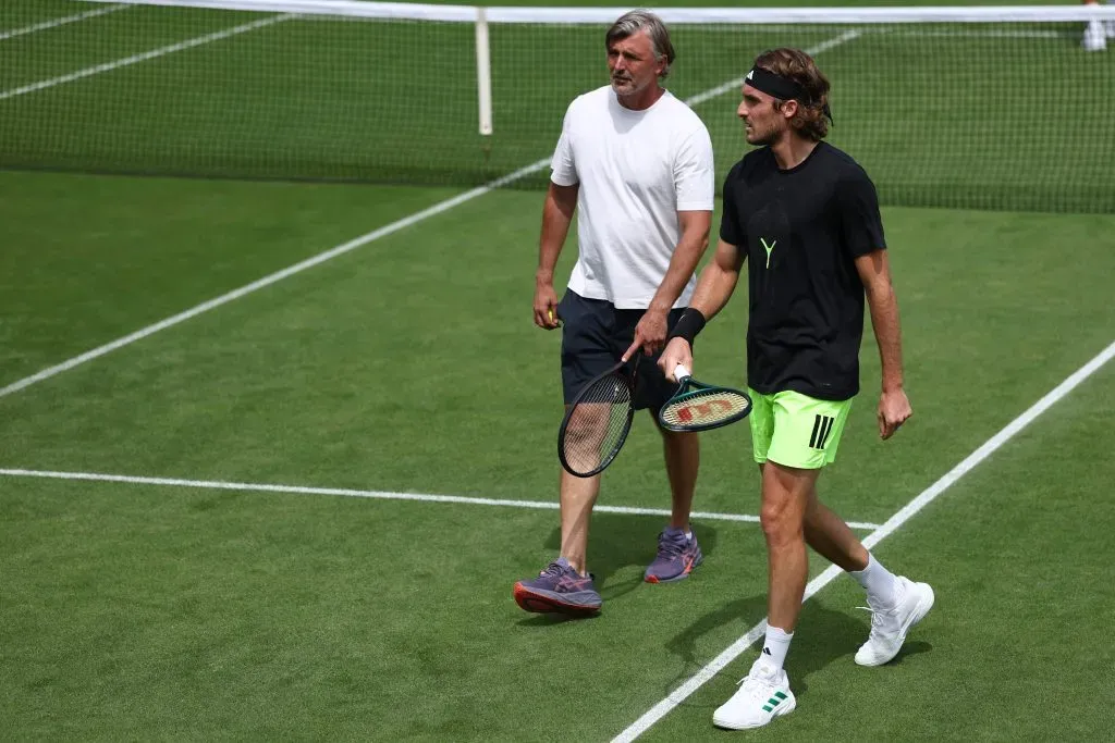 Ivanisevic y Tsitsipas trabajaron juntos un par de semanas. (Foto: Getty).