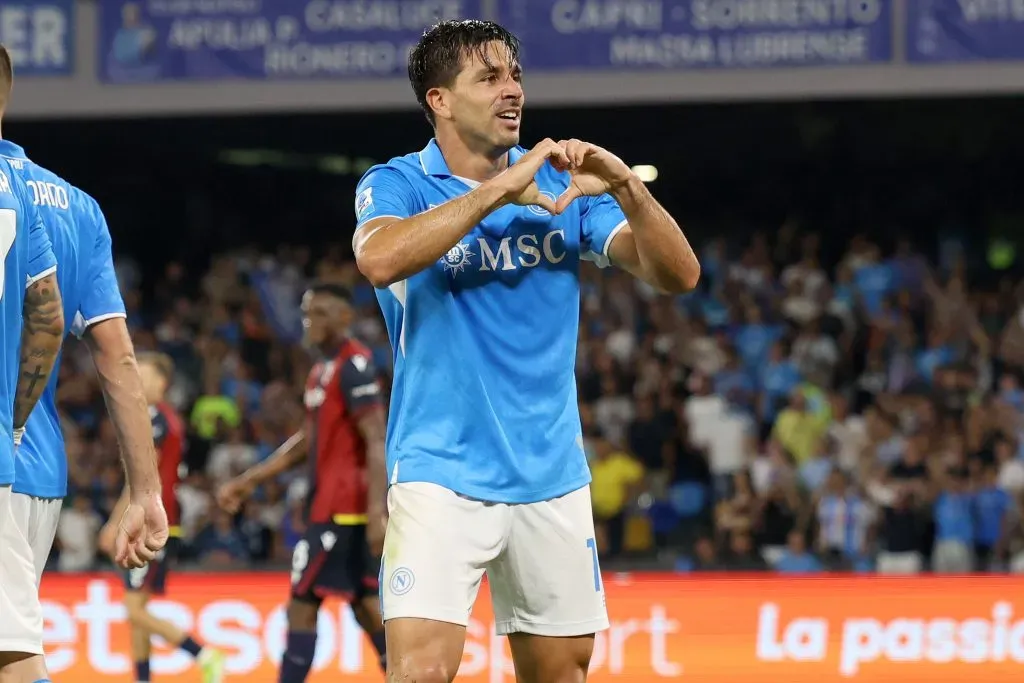 Giovanni Simeone en Napoli.