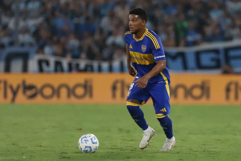 Frank Fabra con la camiseta de Boca.