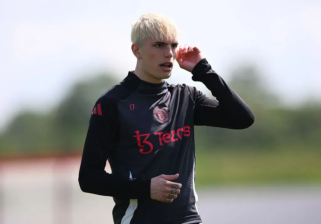 Alejandro Garnacho quiere relanzar su carrera en Chelsea. (Foto de Getty)