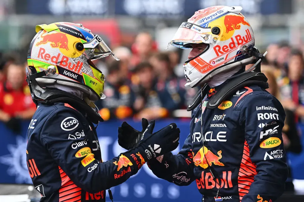 Verstappen y Checo conformaron una dupla sumamente sólida en Red Bull. (Getty)