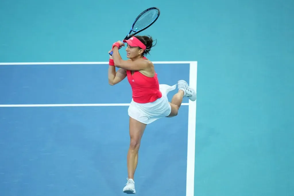 Elina Avanesyan durante el Miami Open, en marzo de este año. (Foto de Getty).