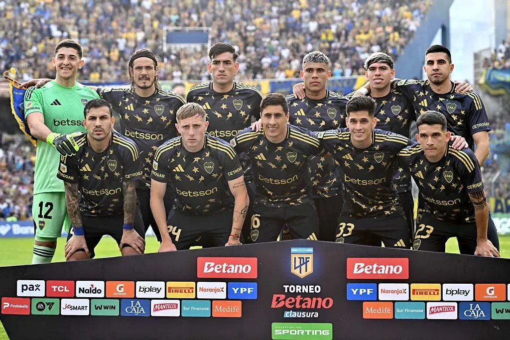 El equipo titular de Boca en el encuentro ante Rosario Central. (Getty Images)
