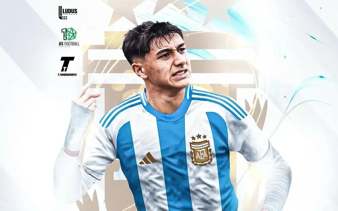 La imagen con la que Salmón anunció su primera convocatoria a la Sub 15 (@ignaciopereira_10).