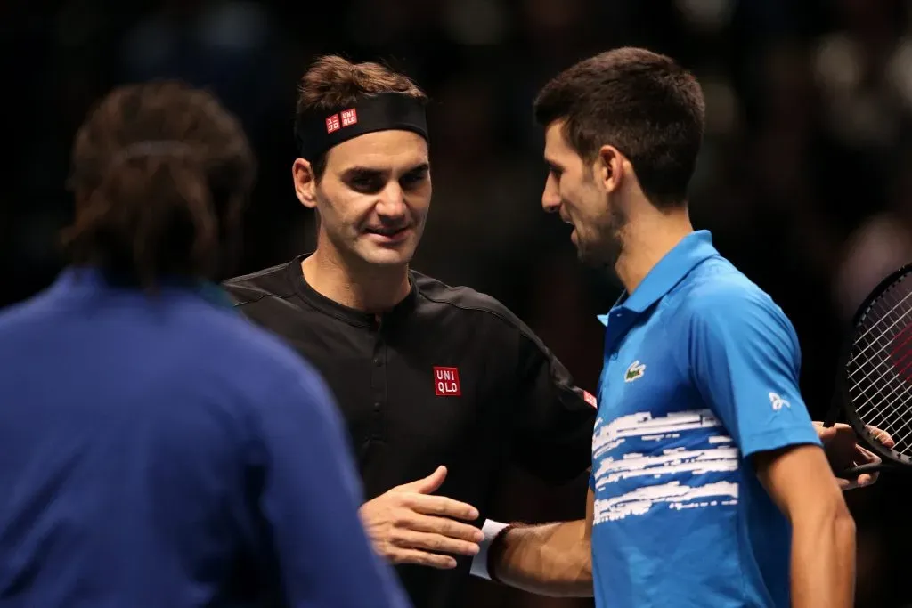 Federer y Djokovic, el mejor de todos los tiempos y el número uno desde los números, según Báez (Getty).