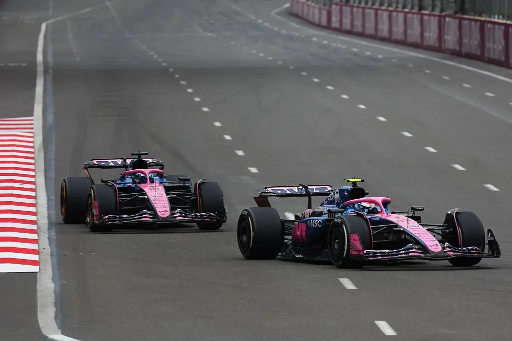 Pierre Gasly y Franco Colapinto están cada vez más parejos en pista. (Getty)