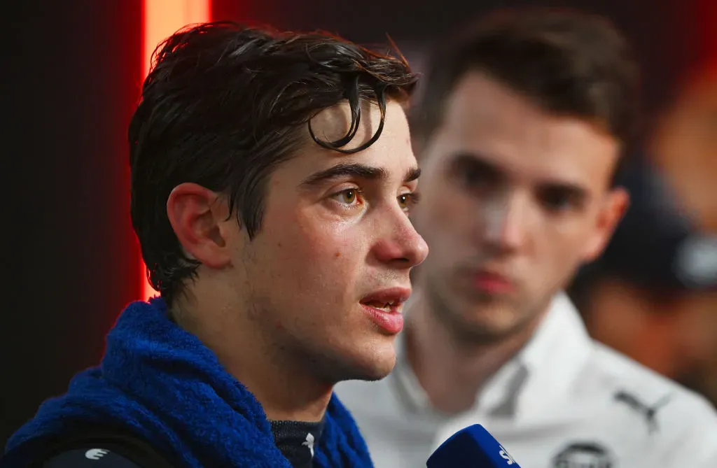 Franco Colapinto sufrió con las altas temperaturas de Singapur en 2024. (Getty)