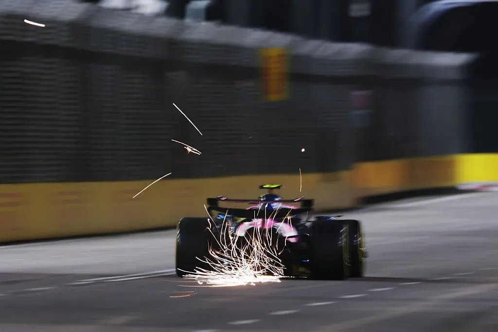 Colapinto estuvo lejos en tiempo de vuelta rápida, pero completó el programa sin incidentes. (Getty)