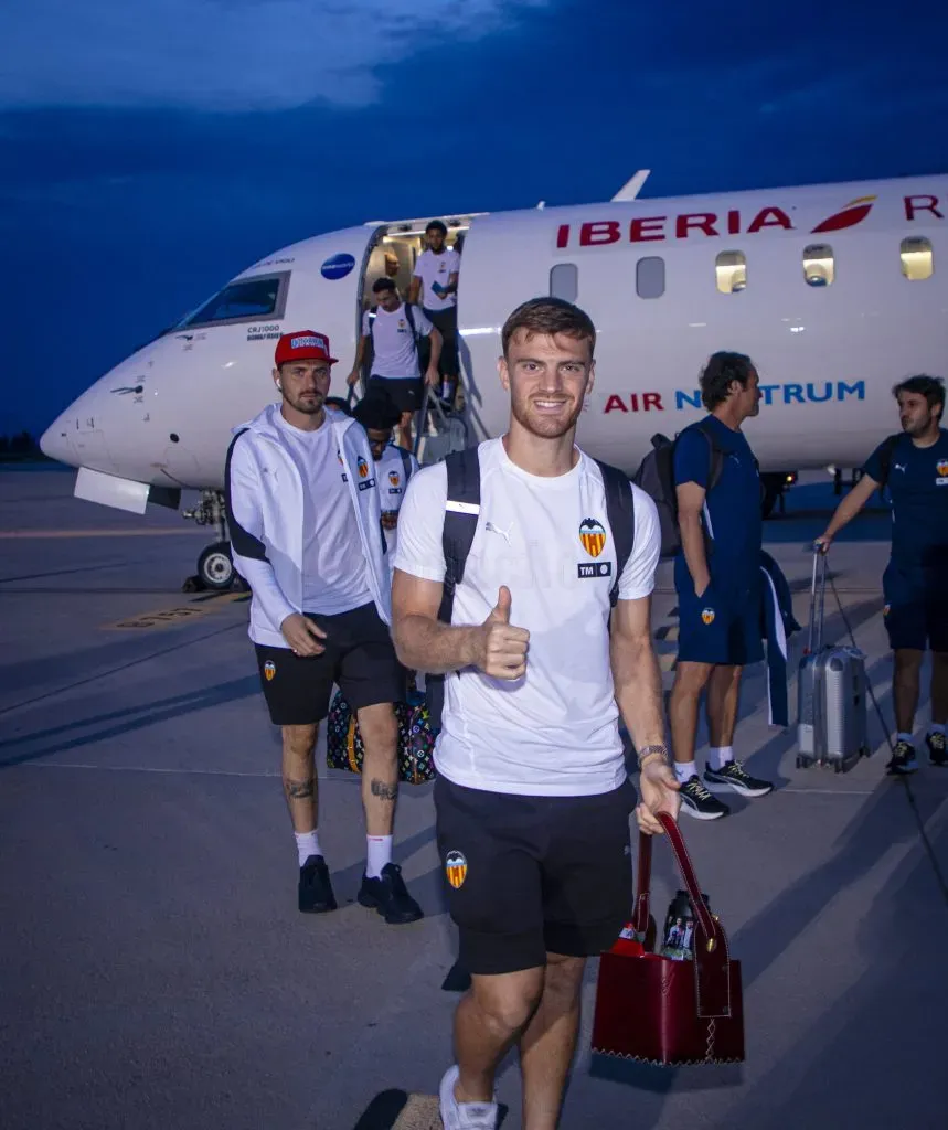 Lucas Beltrán en Valencia. (Foto: @valenciacf).
