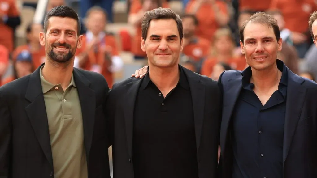 Nole, Roger y Rafa en 2024. (Foto: Getty).