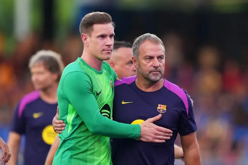 Ter Stegen quedó relegado incluso siendo el capitán del equipo. (Getty).