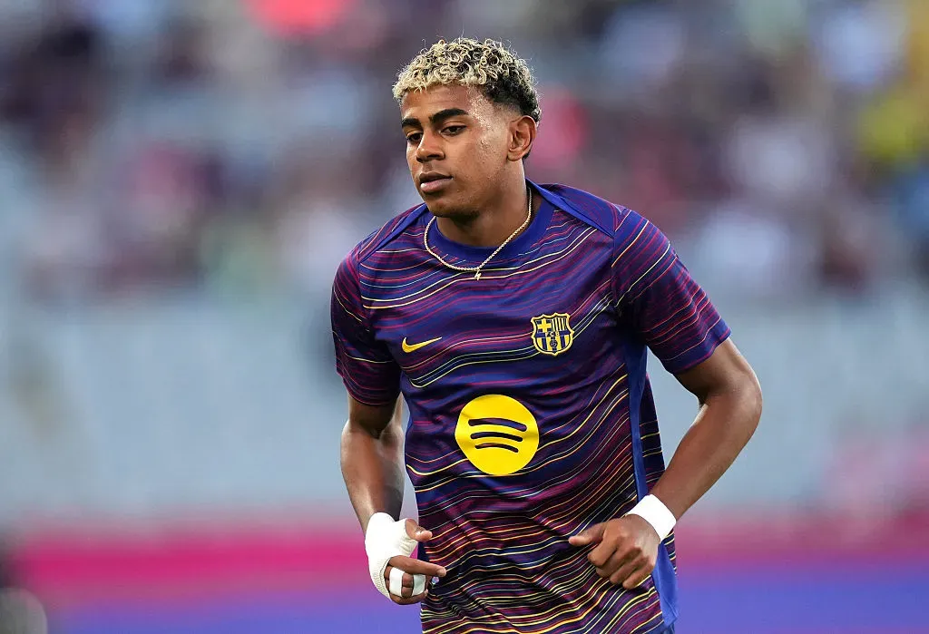 La pubalgia de Lamine Yamal, una lesión que lo acompañará toda su carrera. (Getty)