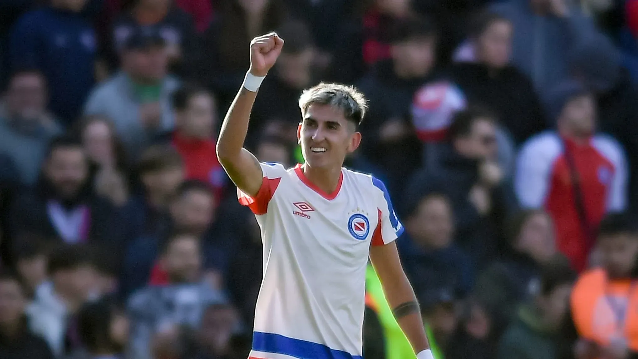 Alan Lescano, figura de Argentinos Juniors. (Marcelo Endelli/Getty Images)
