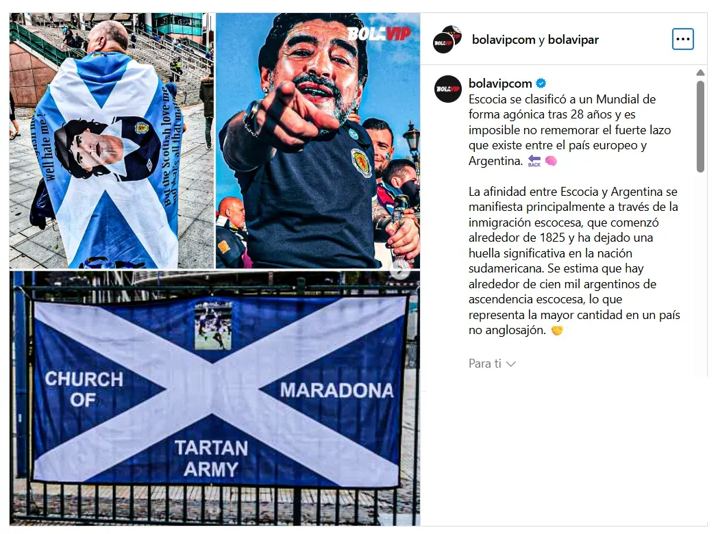 Las banderas desplegadas por la Tartan Army en el Escocia vs. Dinamarca.