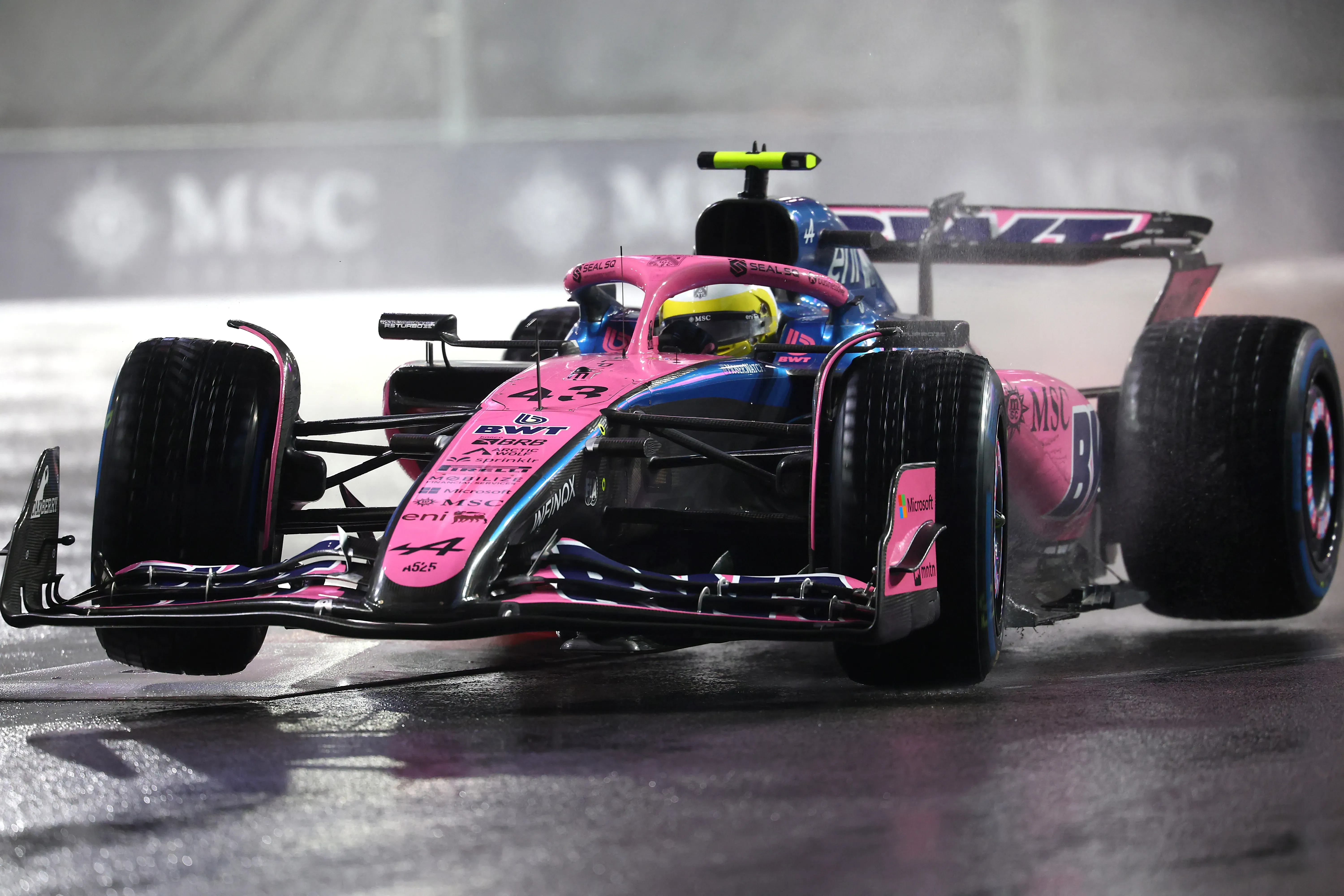 Franco Colapinto, piloto argentino de Alpine en el GP de Las Vegas 2025. (Getty Images)